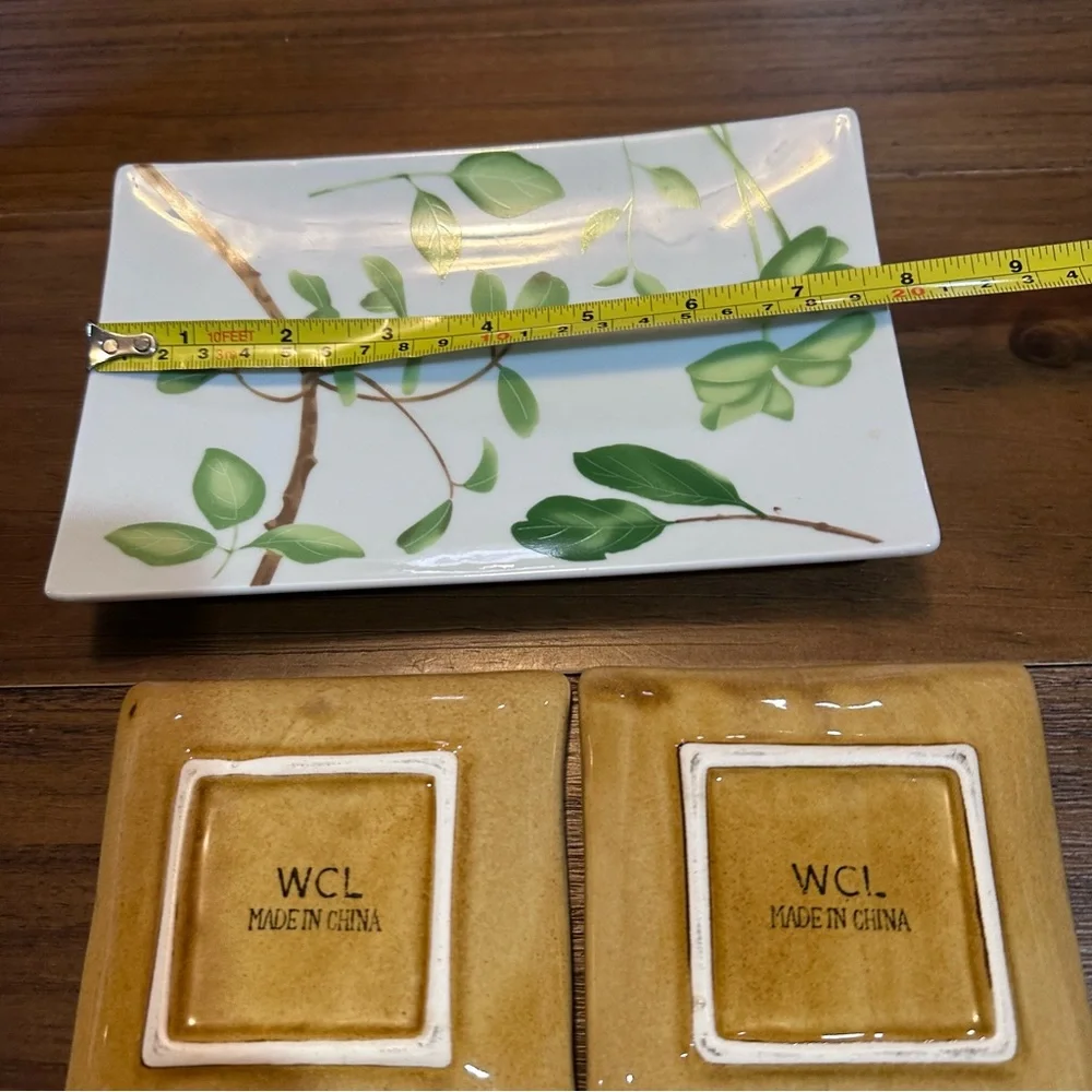 WCL Ceramic‎ Sushi & Appetizer Plate Set (3 Pieces)